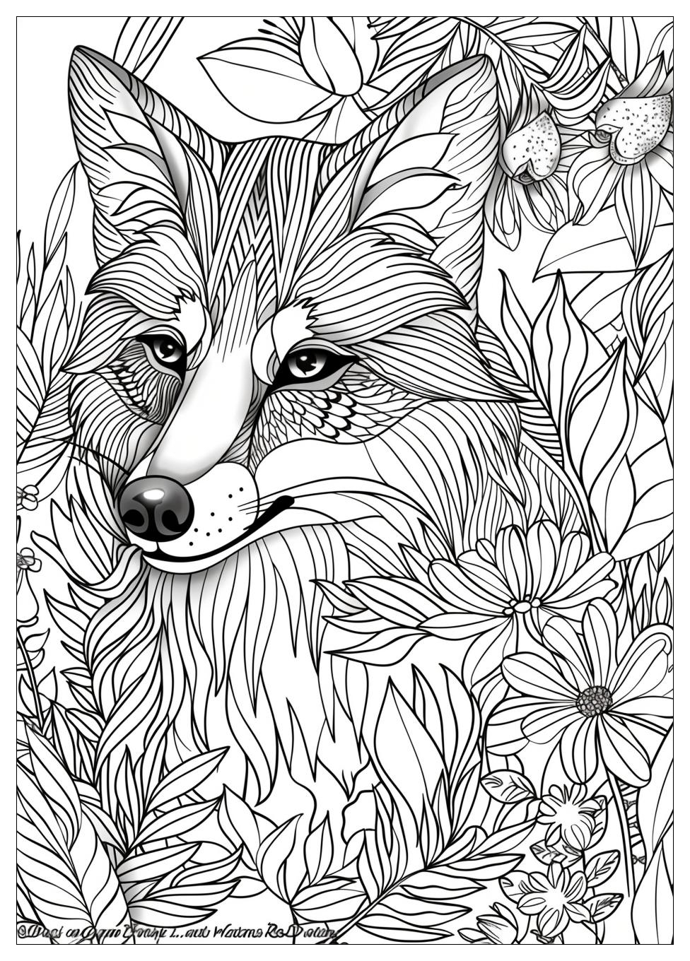 Fox And Hound Coloring Pages-13