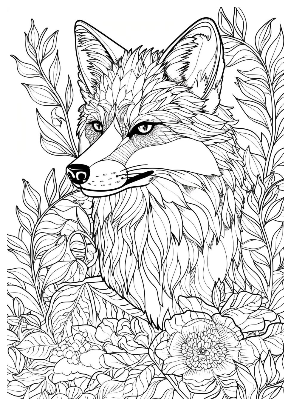 Fox And Hound Coloring Pages-17