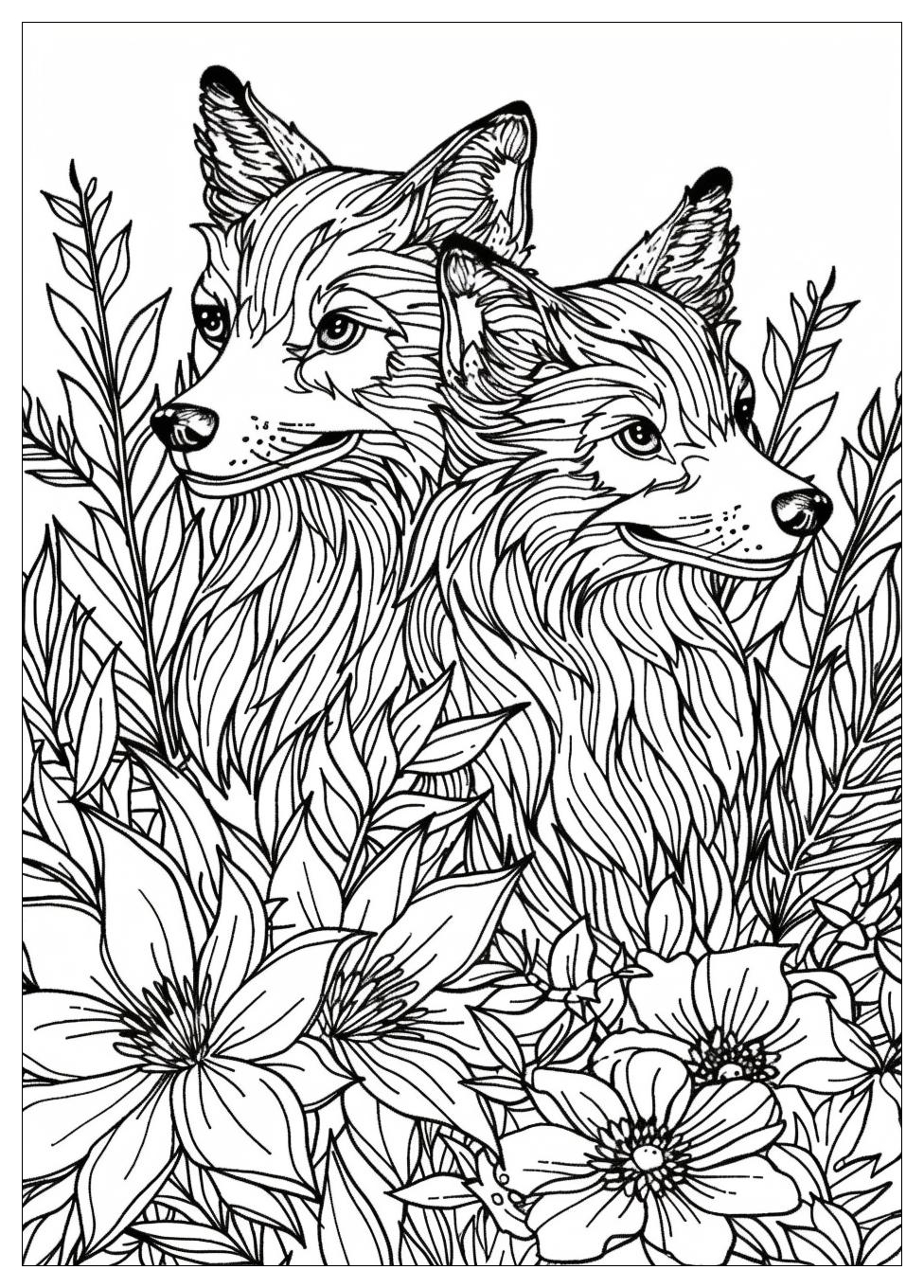 Fox And Hound Coloring Pages-18