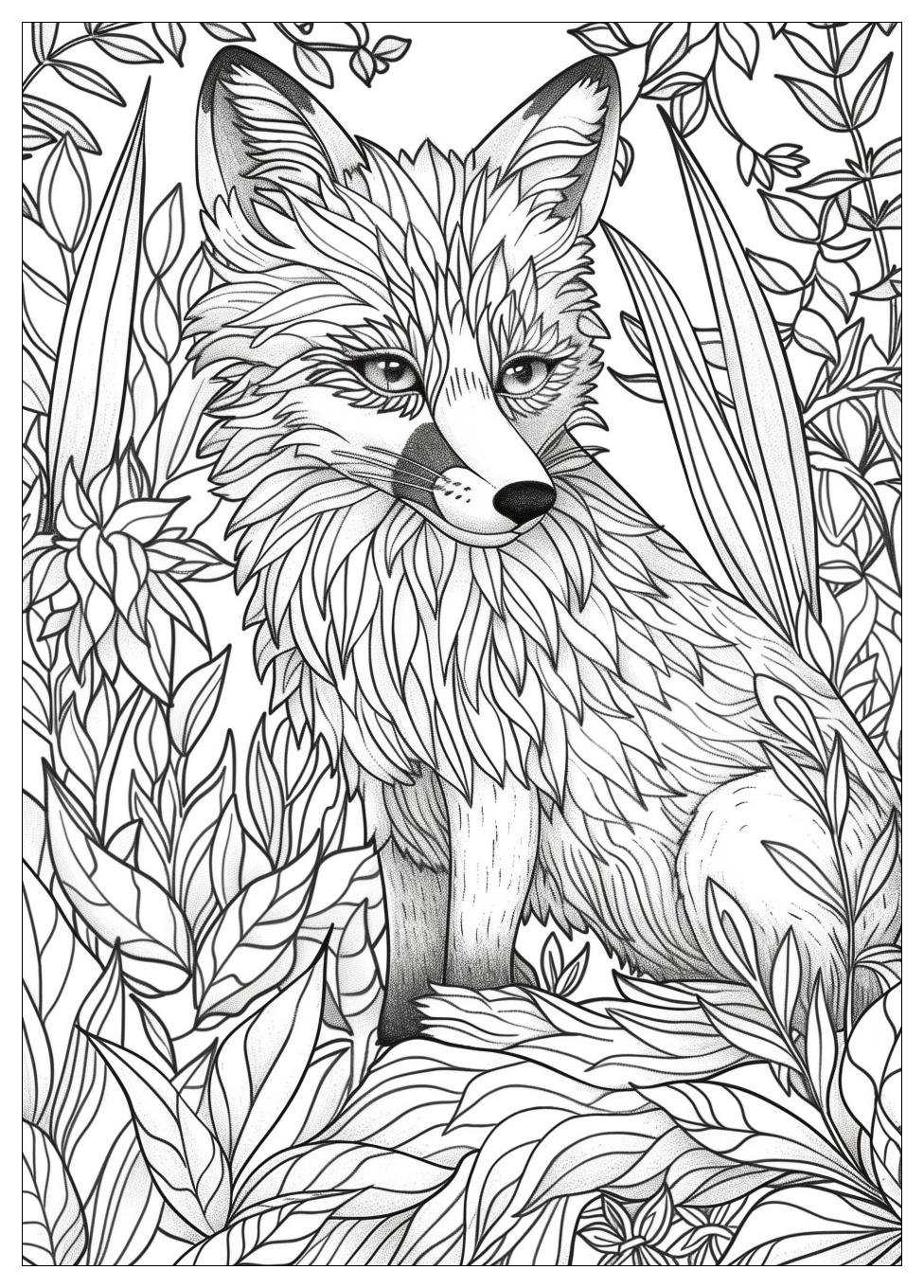 Fox And Hound Coloring Pages-19