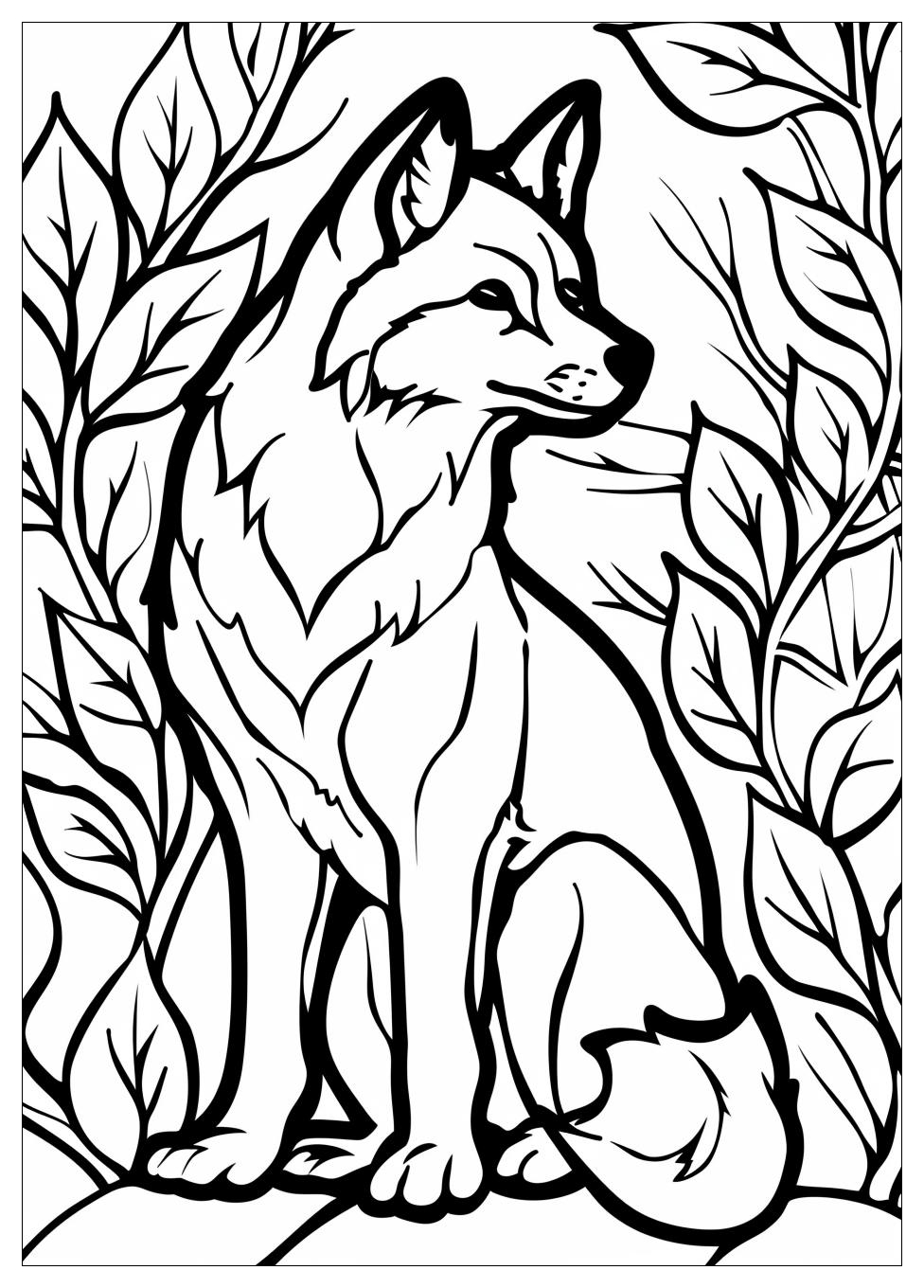 Fox And Hound Coloring Pages-2