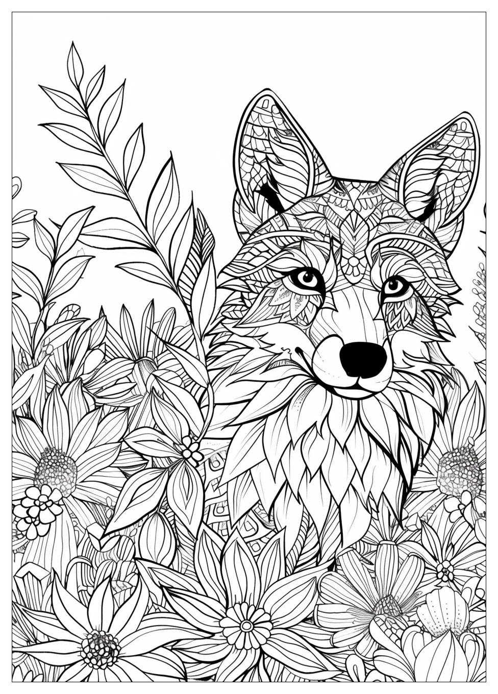 Fox And Hound Coloring Pages-20