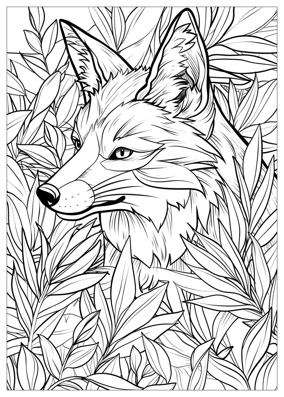 Fox And Hound Coloring Pages-3