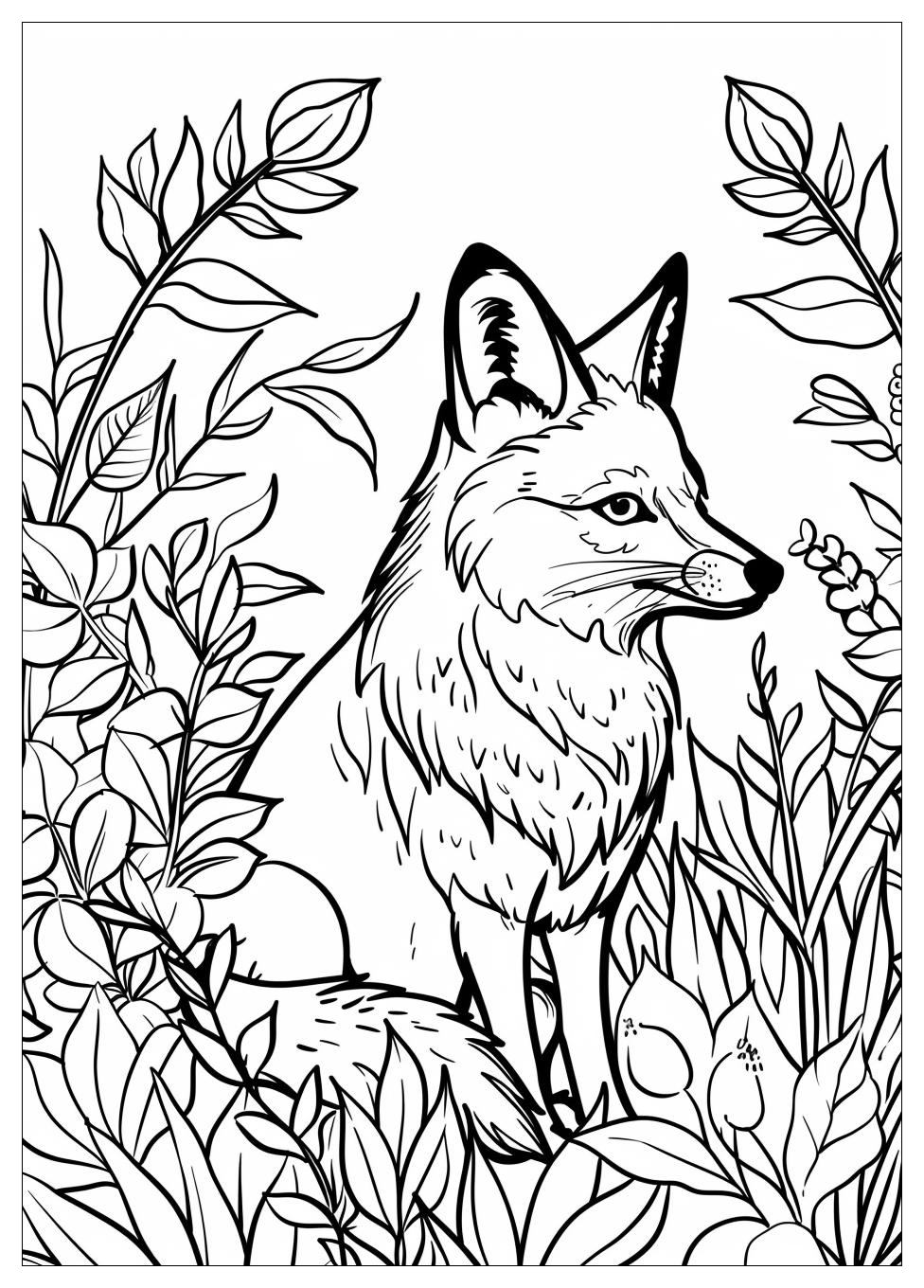 Fox And Hound Coloring Pages-6