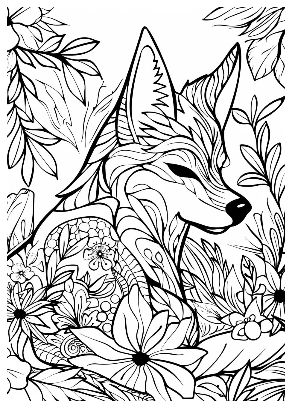 Fox And Hound Coloring Pages-7