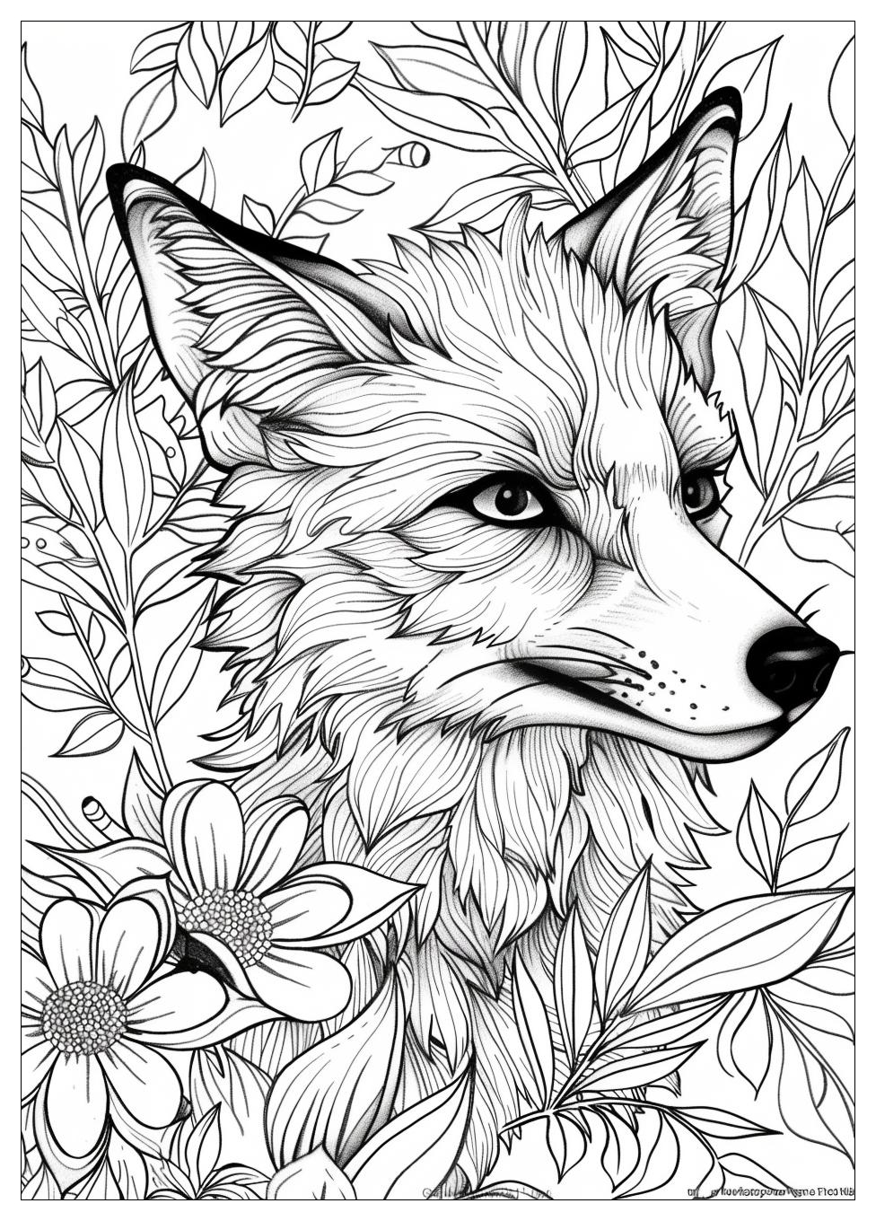 Fox And Hound Coloring Pages-8