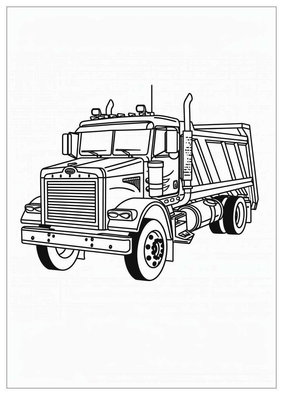 Garbage Truck Coloring Pages-18