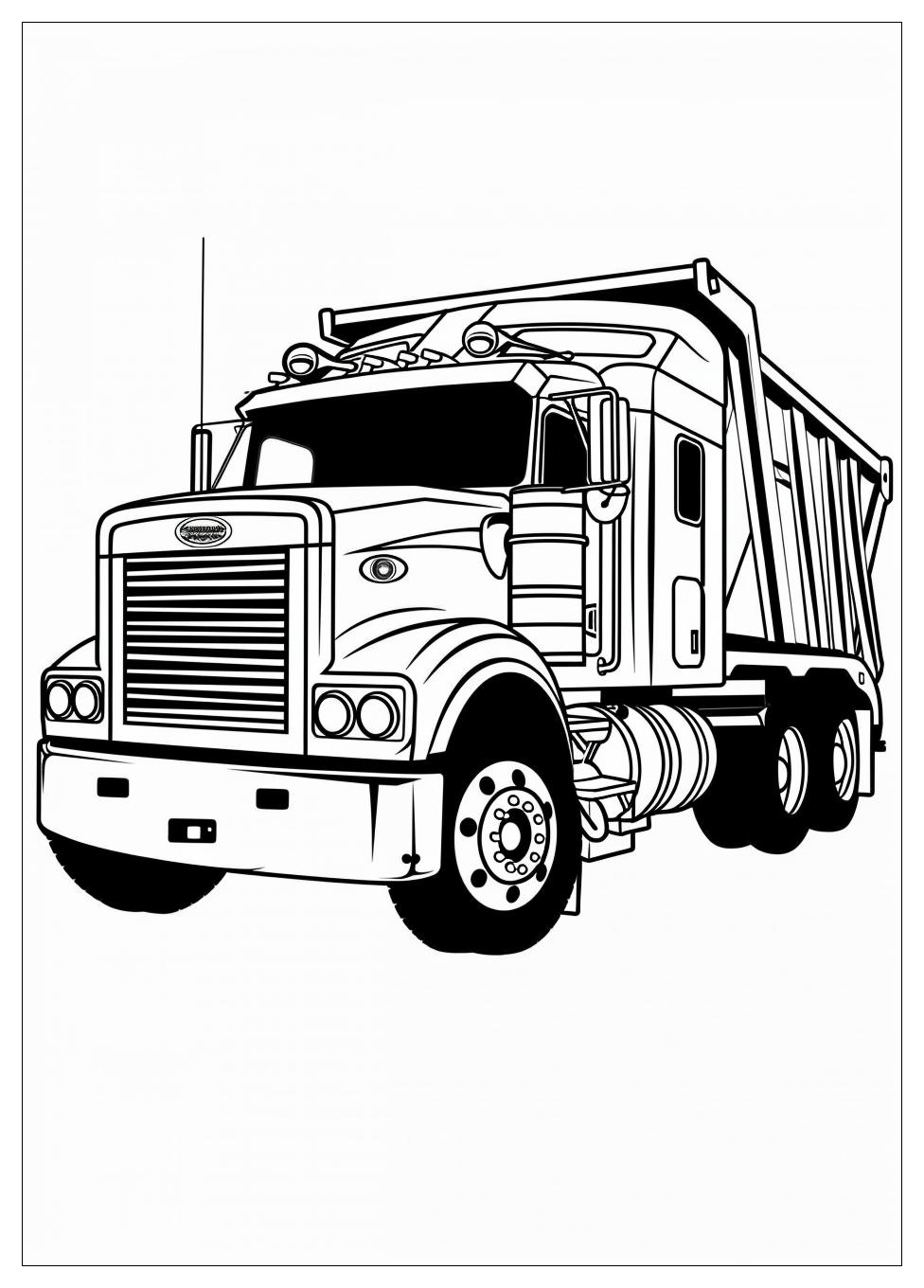 Garbage Truck Coloring Pages-8