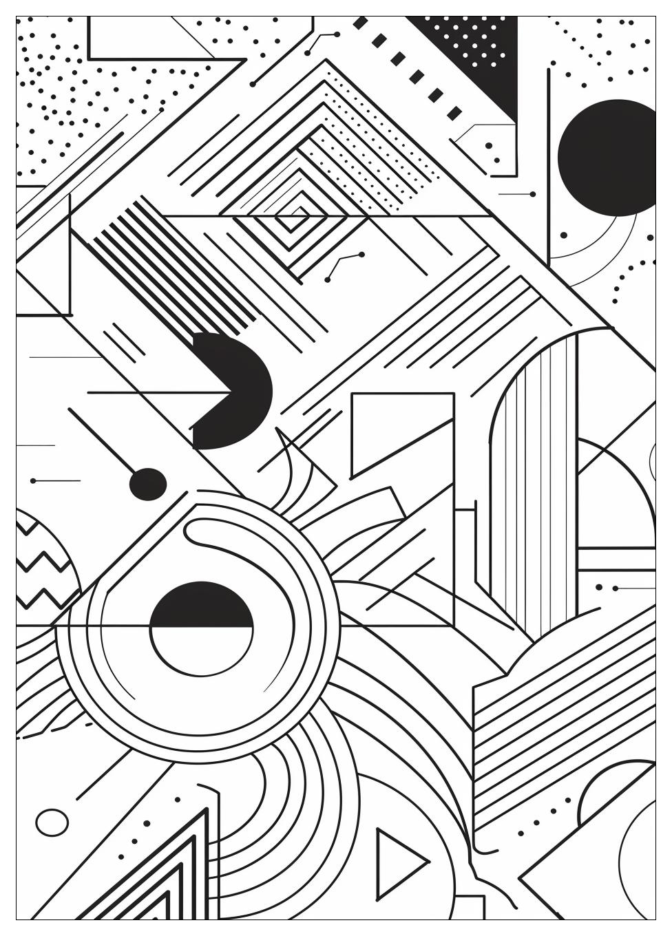 Geometric Shapes Coloring Pages-11