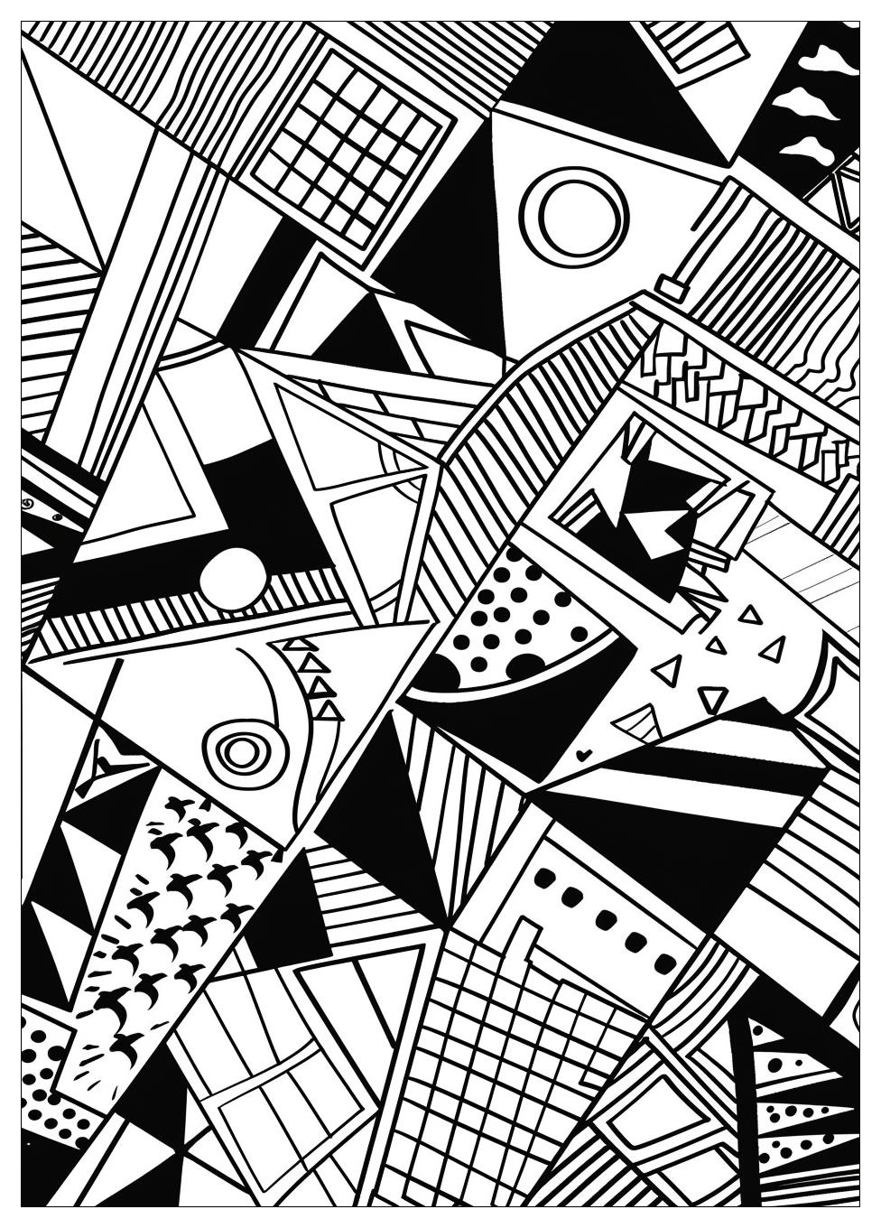 Geometric Shapes Coloring Pages-13