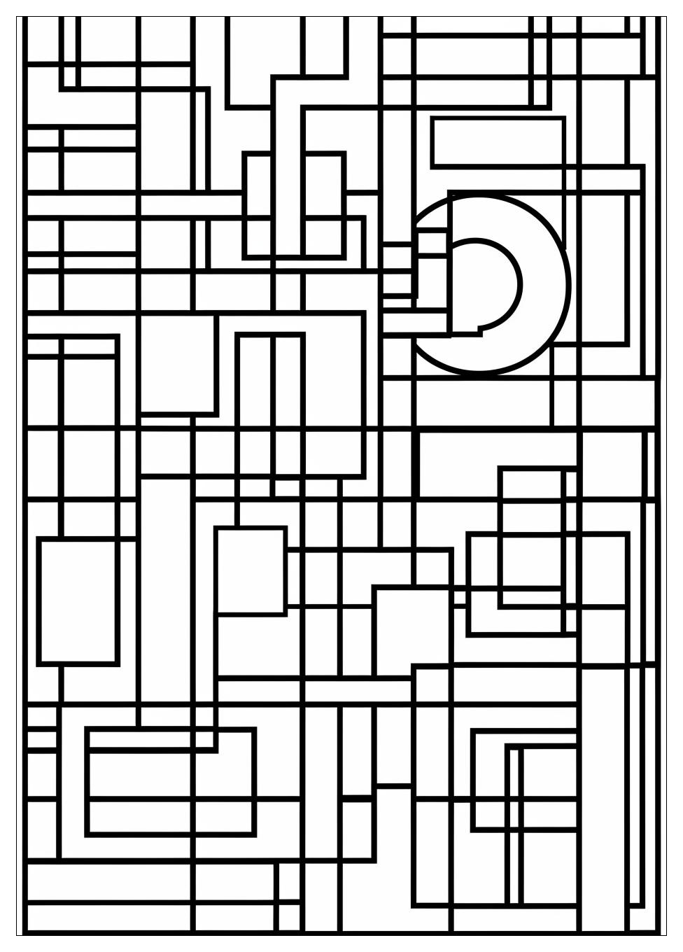 Geometric Shapes Coloring Pages-17