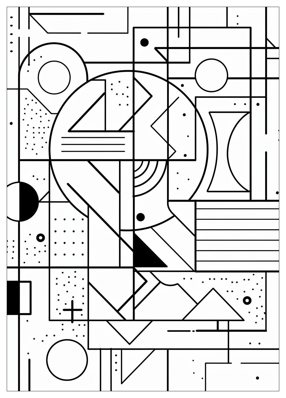 Geometric Shapes Coloring Pages-3