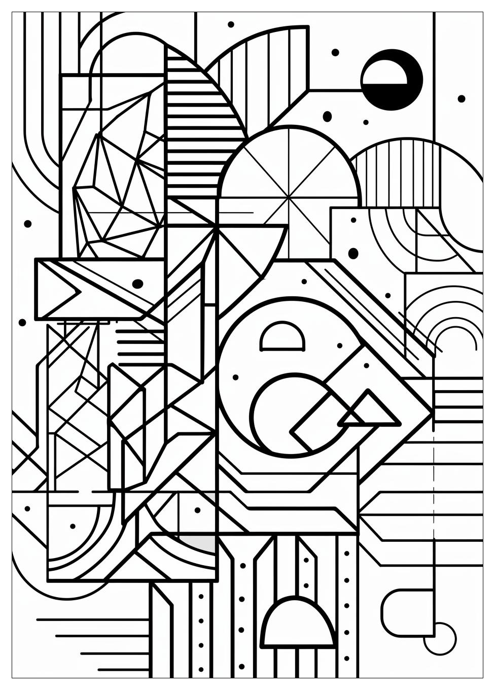 Geometric Shapes Coloring Pages-4