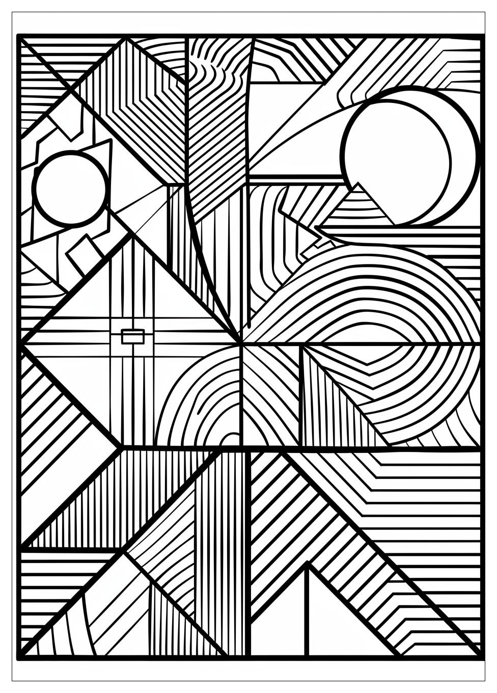 Geometric Shapes Coloring Pages-5