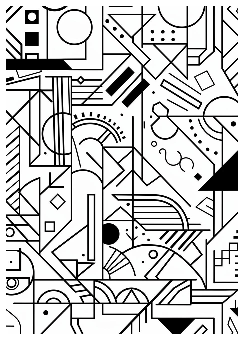 Geometric Shapes Coloring Pages-7