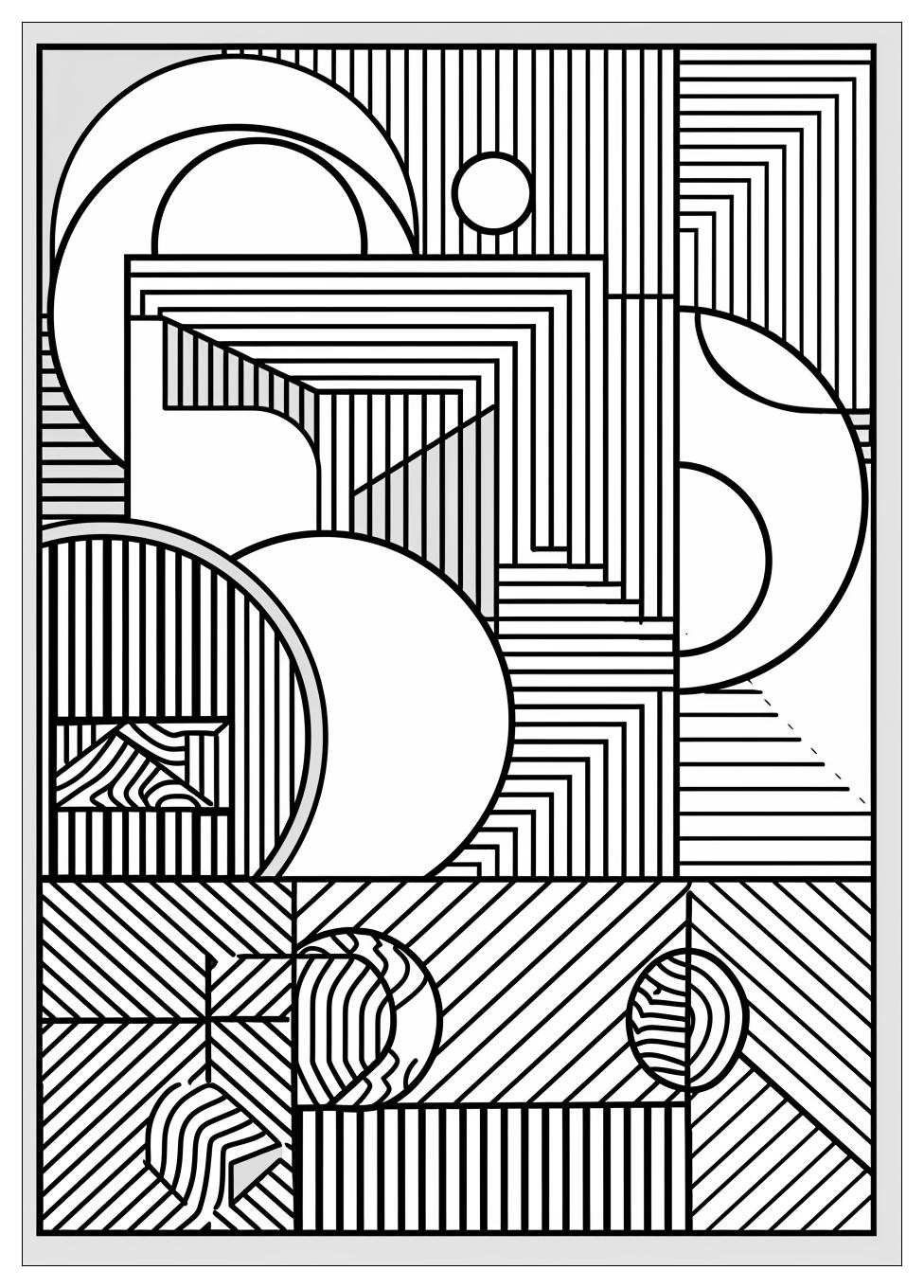 Geometric Shapes Coloring Pages-8