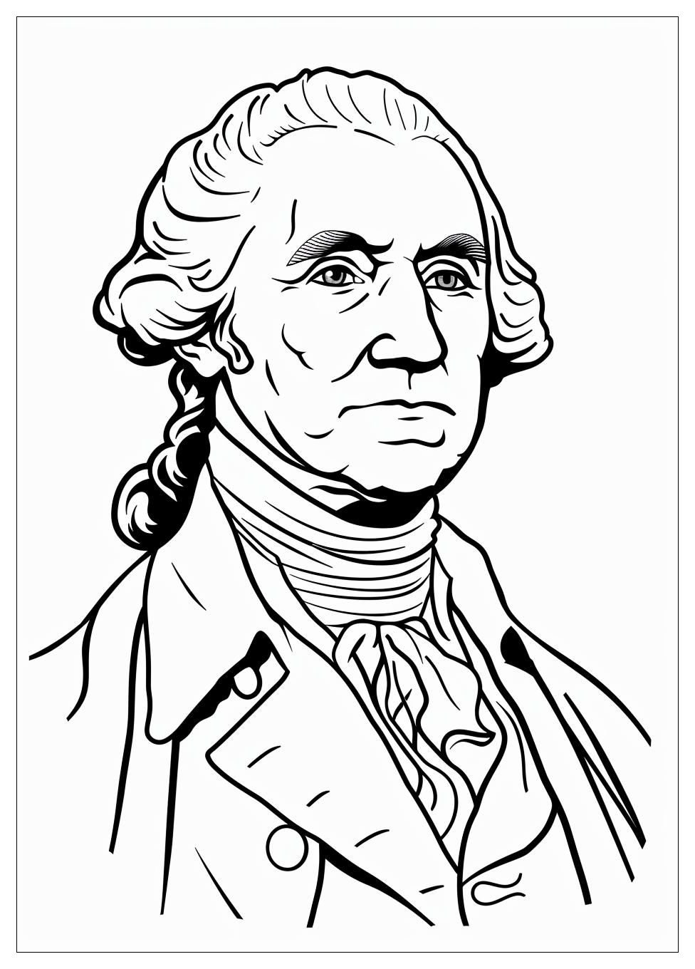 George Washington Coloring Pages-1