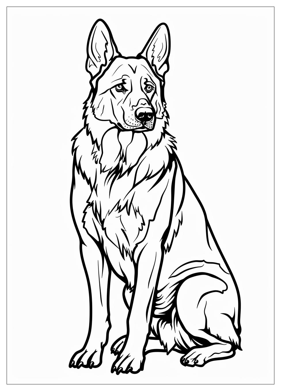 German Shepherd Coloring Pages-10