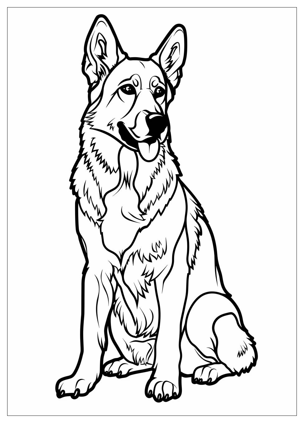 German Shepherd Coloring Pages-11