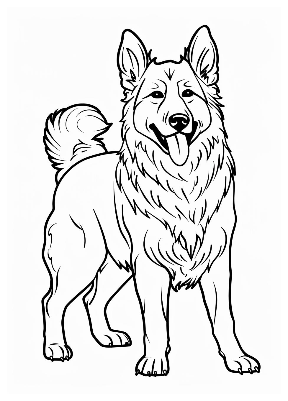 German Shepherd Coloring Pages-12