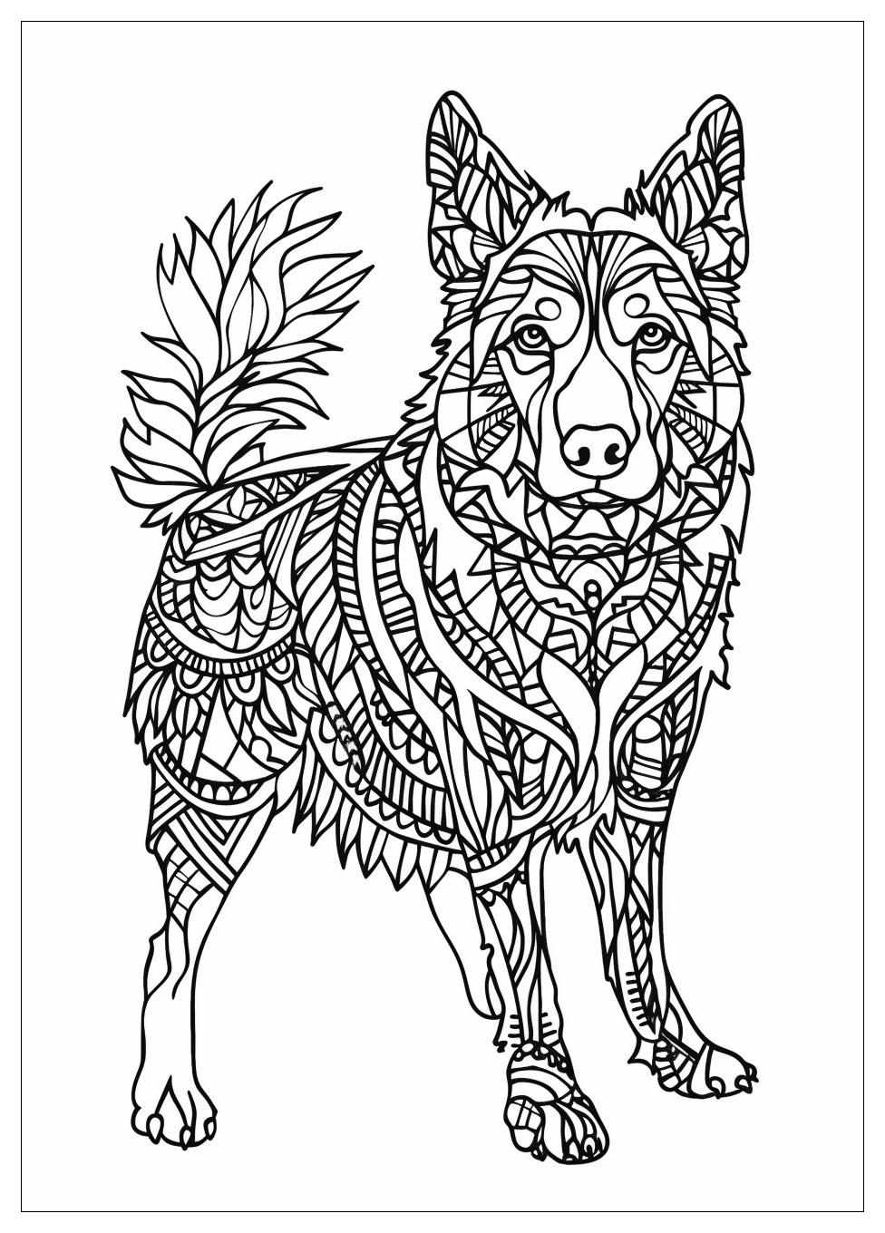 German Shepherd Coloring Pages-13