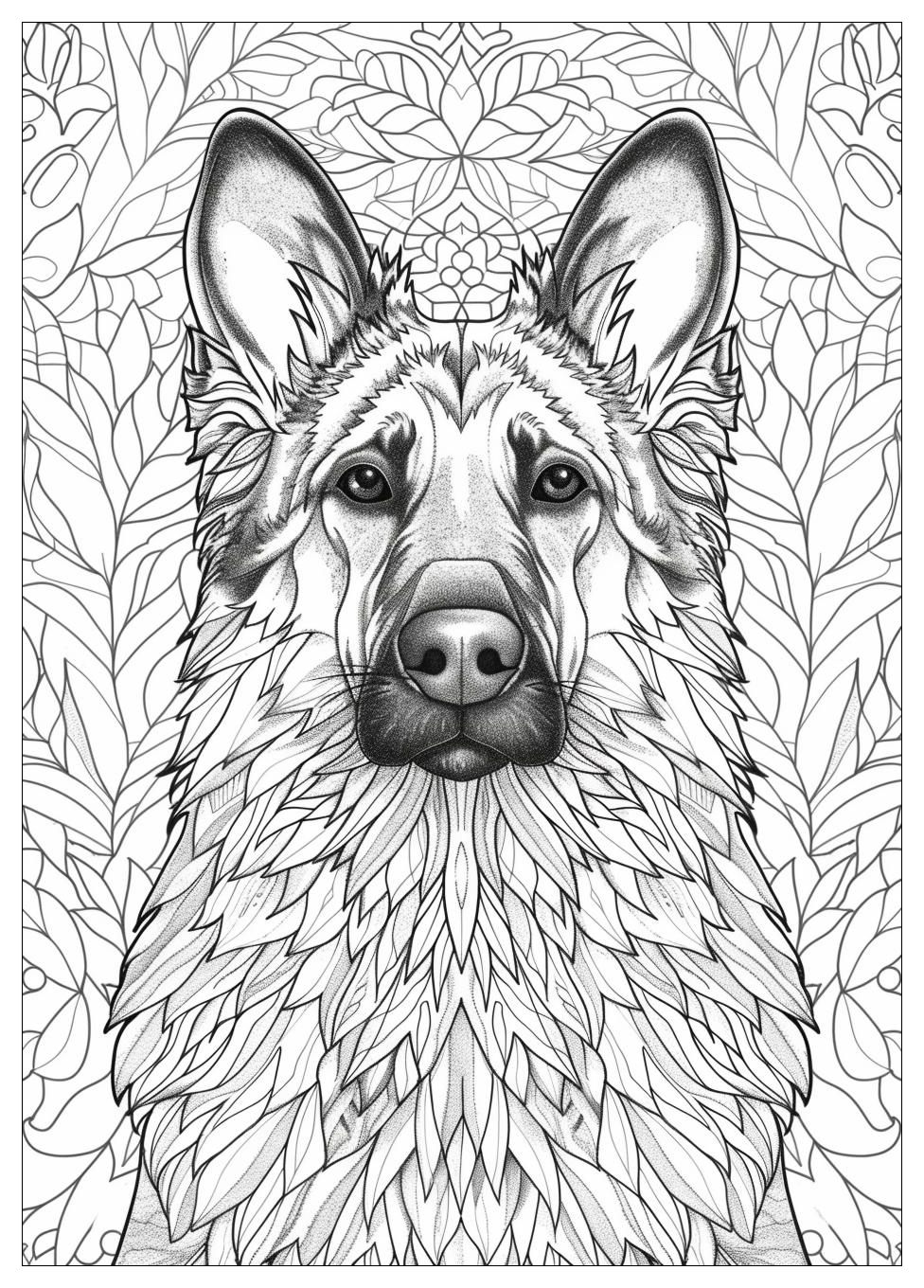 German Shepherd Coloring Pages-14