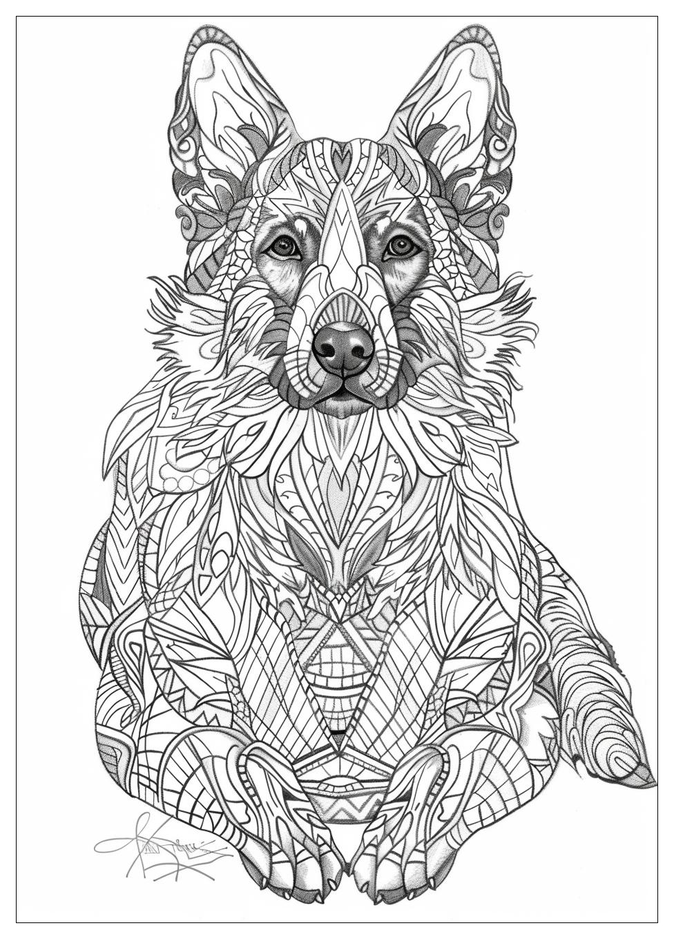 German Shepherd Coloring Pages-15