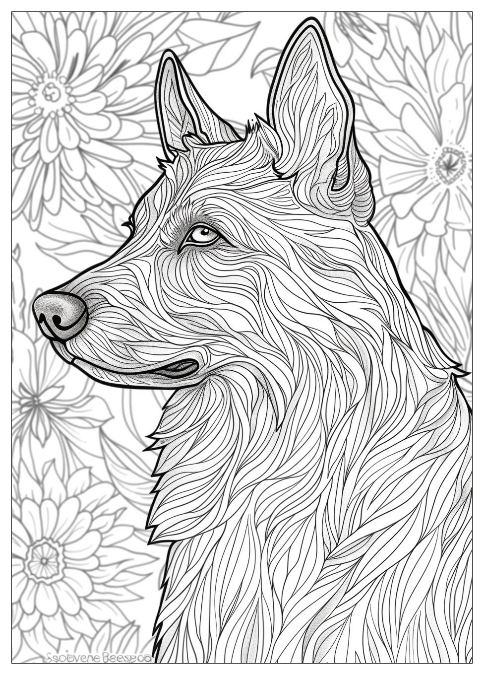 German Shepherd Coloring Pages-16