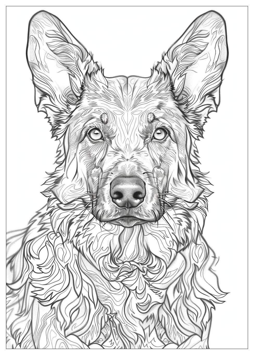 German Shepherd Coloring Pages-17