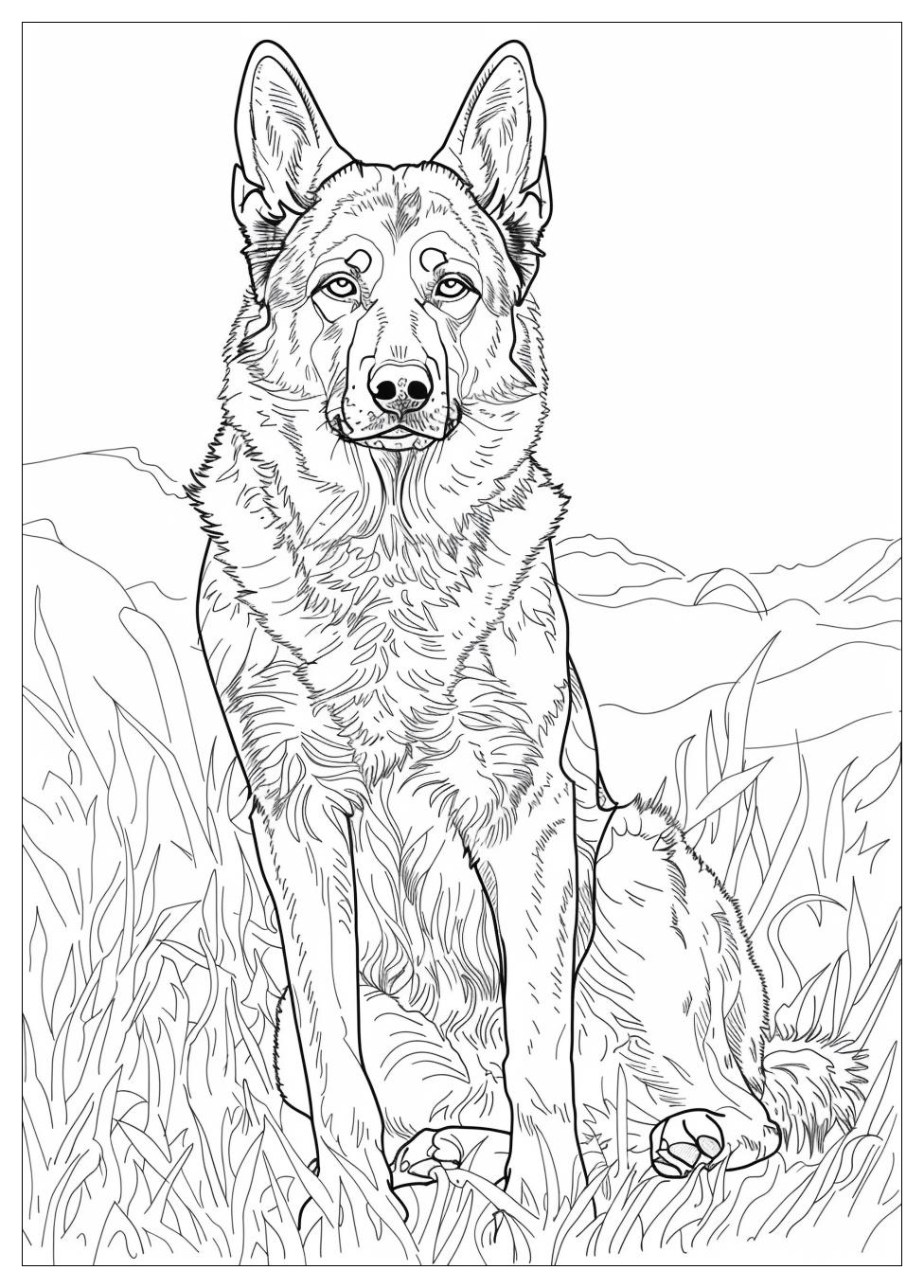 German Shepherd Coloring Pages-18