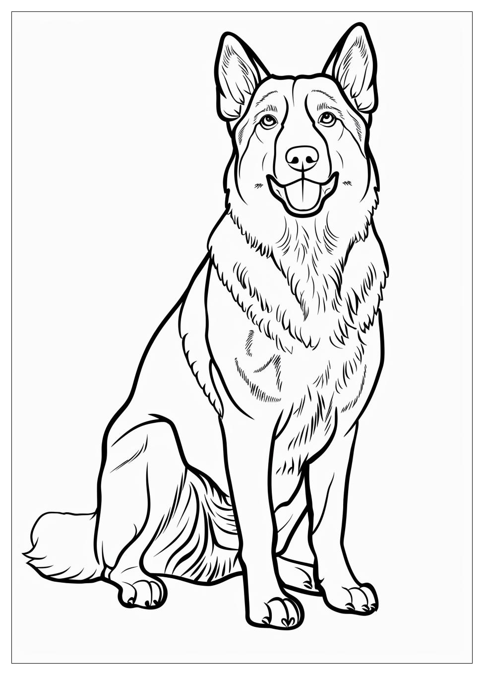 German Shepherd Coloring Pages-2