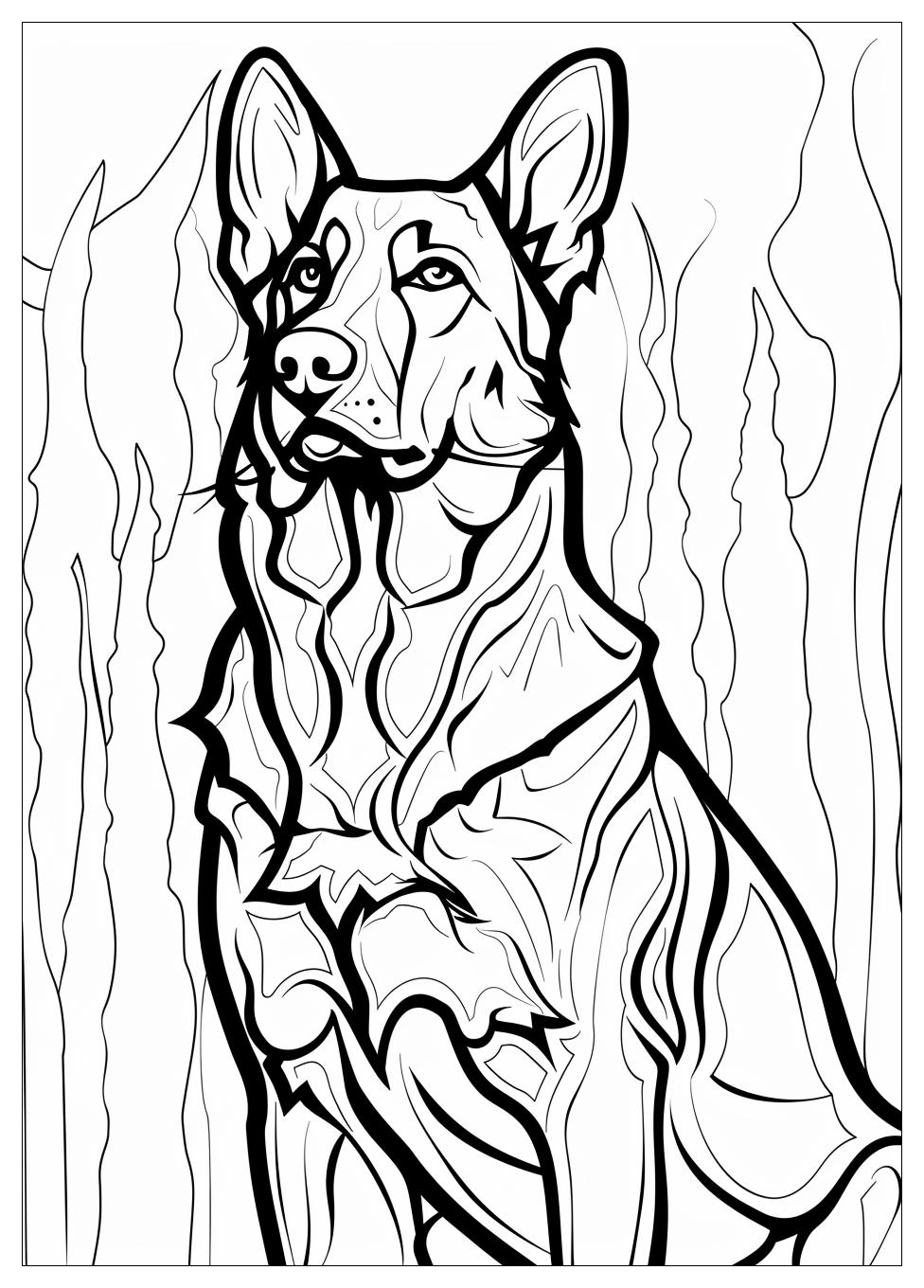 German Shepherd Coloring Pages-3