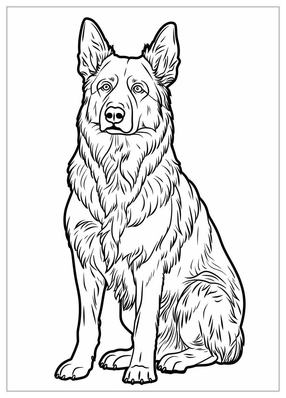 German Shepherd Coloring Pages-4