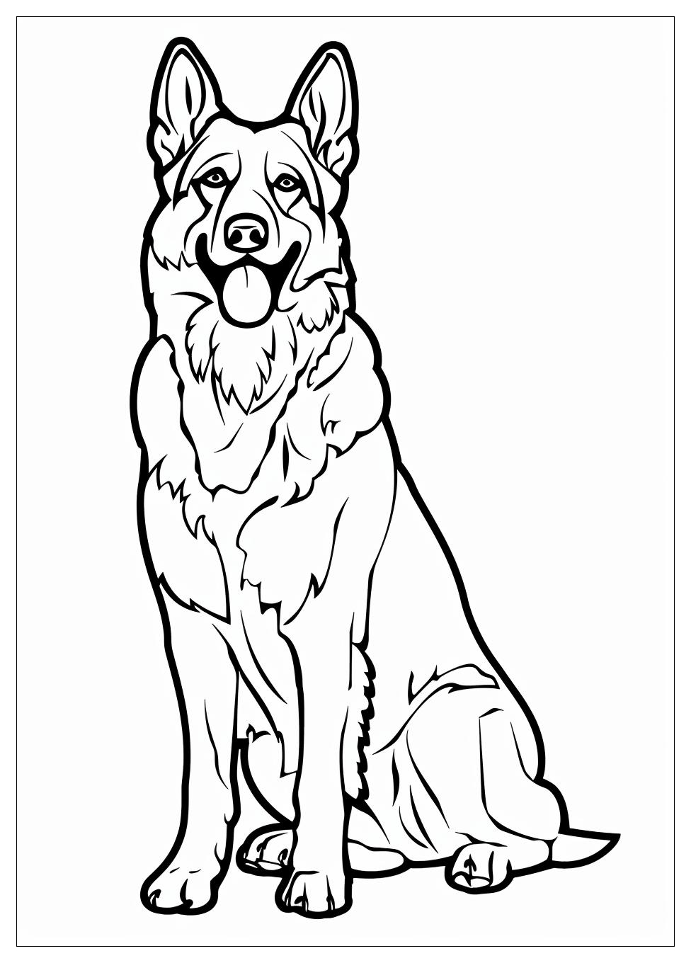 German Shepherd Coloring Pages-5