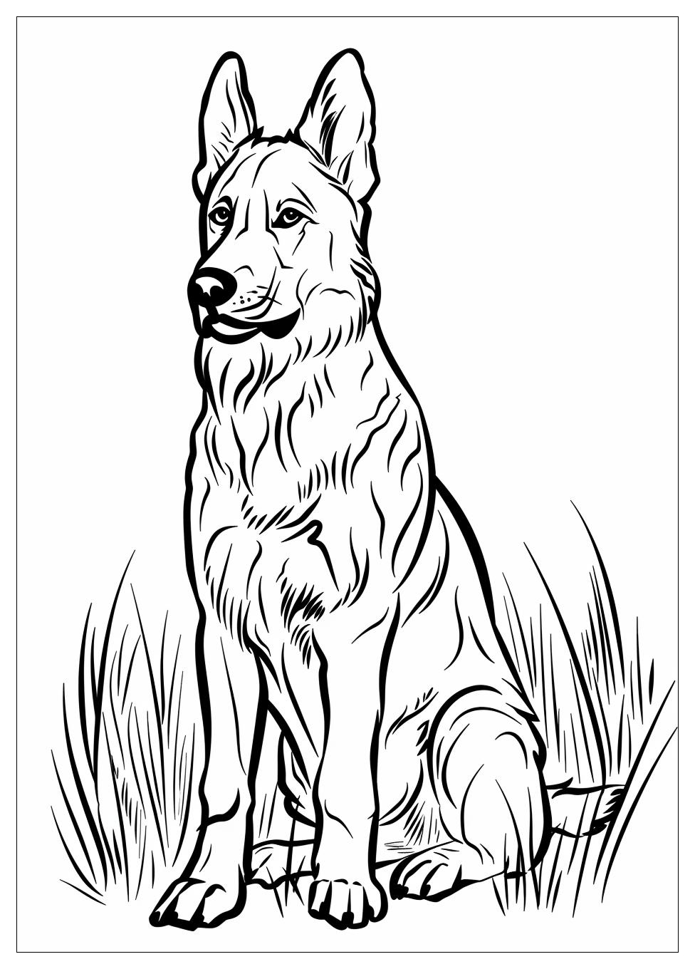 German Shepherd Coloring Pages-6