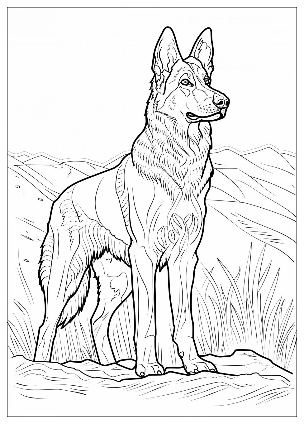 German Shepherd Coloring Pages-7