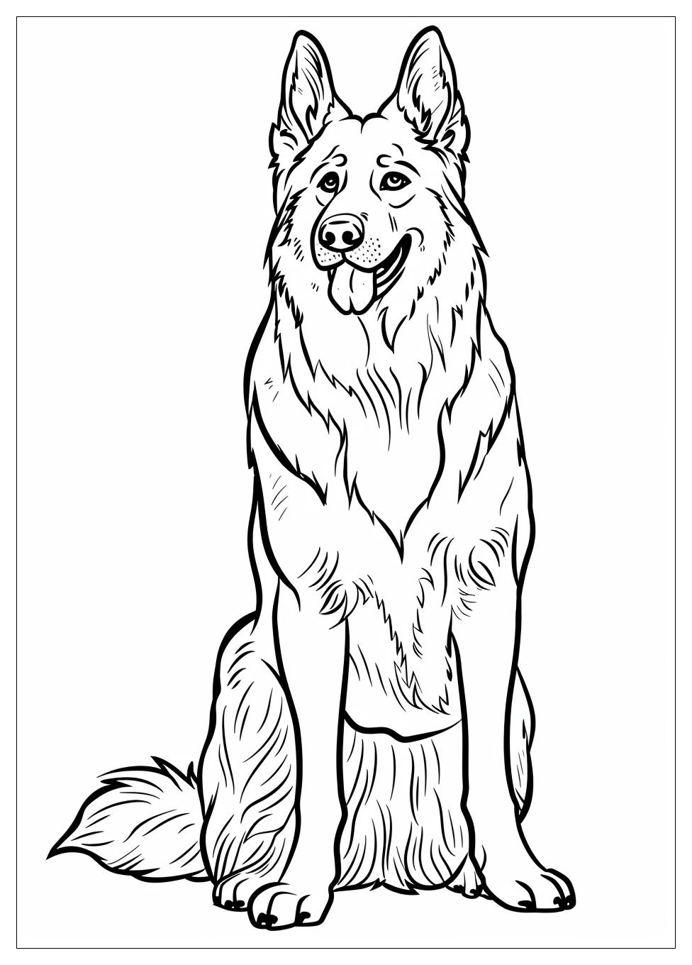 German Shepherd Coloring Pages-8