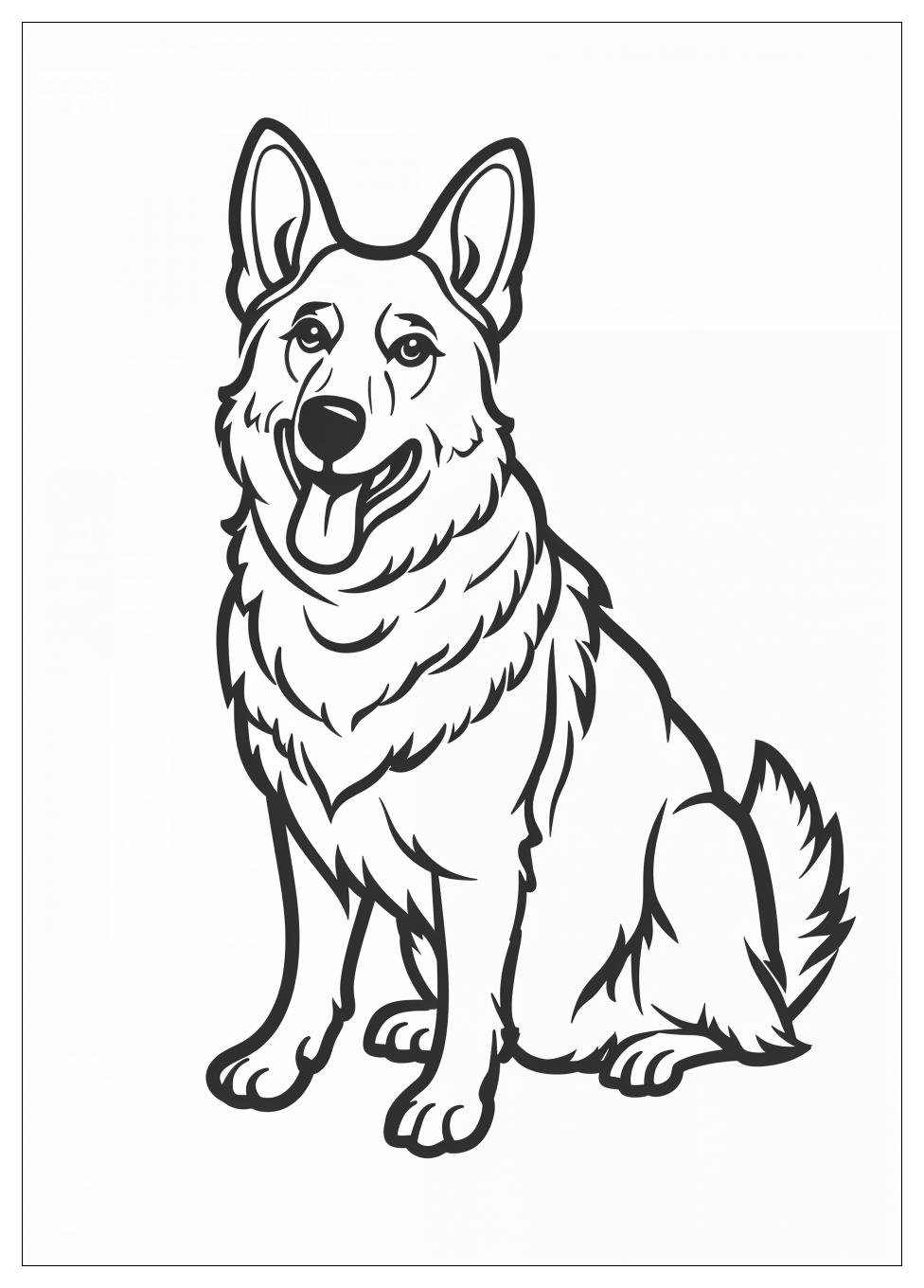 German Shepherd Coloring Pages-9