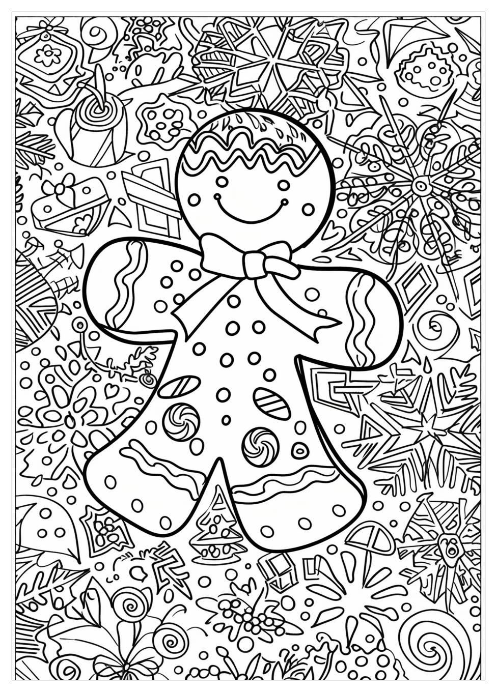 Gingerbread Man Coloring Pages-1