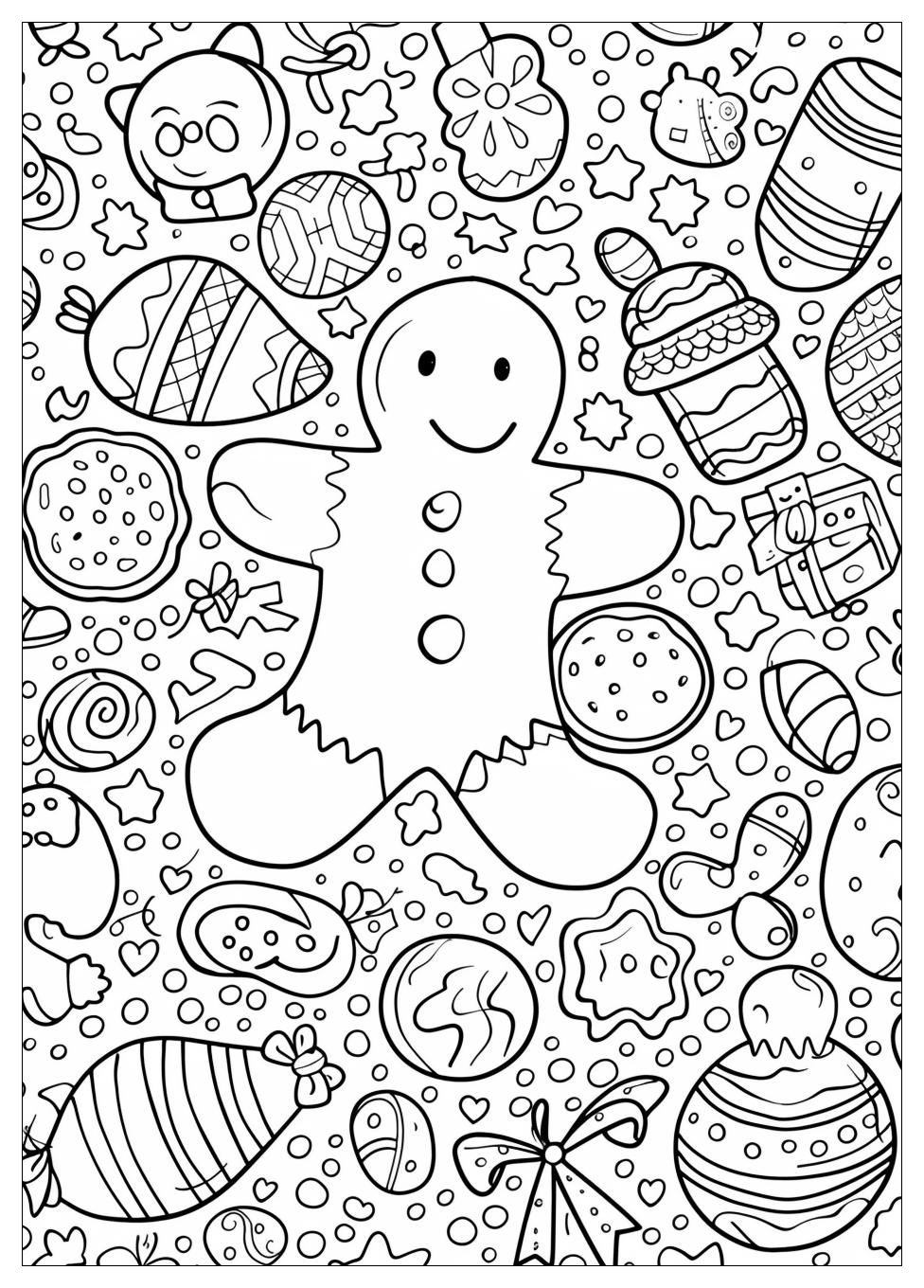 Gingerbread Man Coloring Pages-10