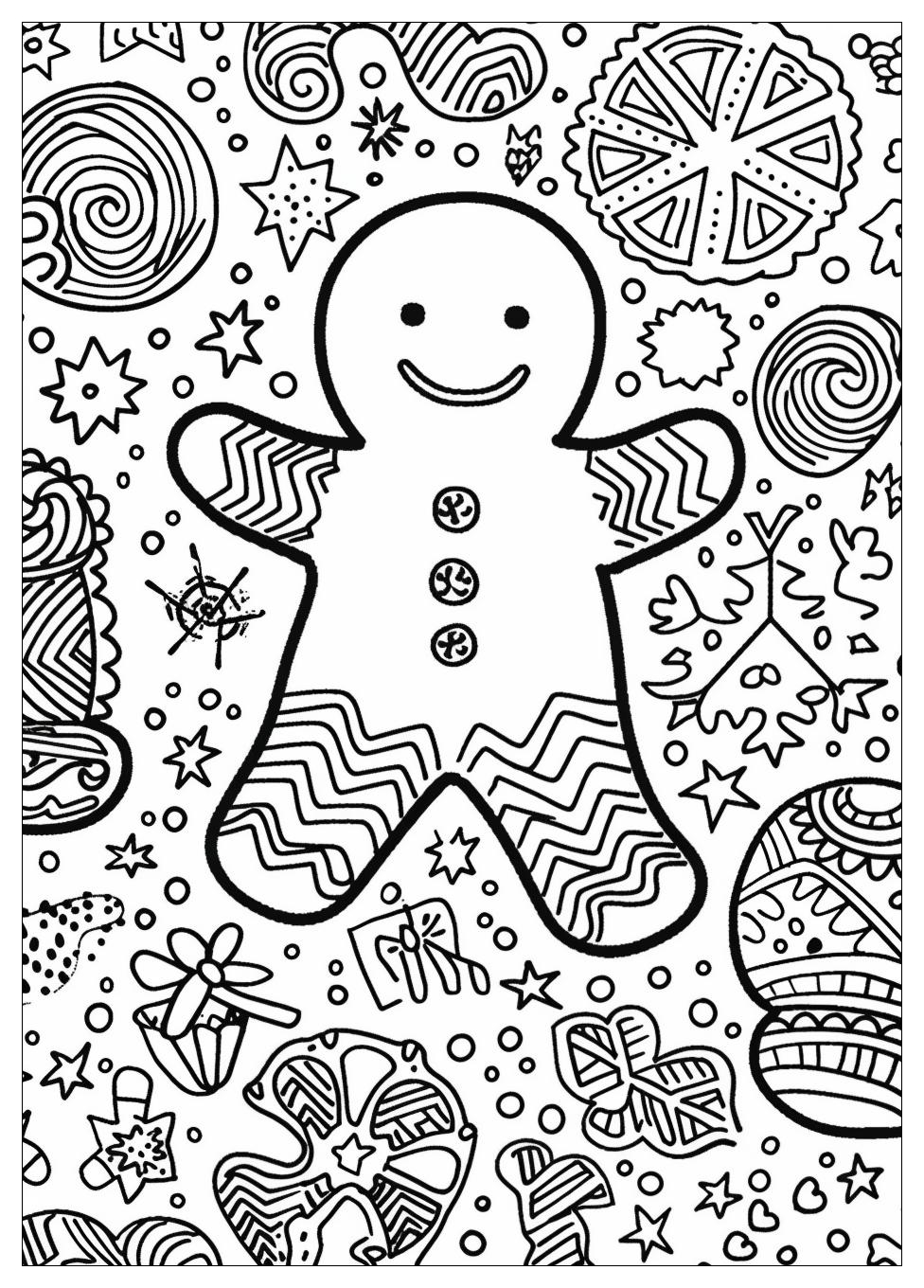 Gingerbread Man Coloring Pages-11