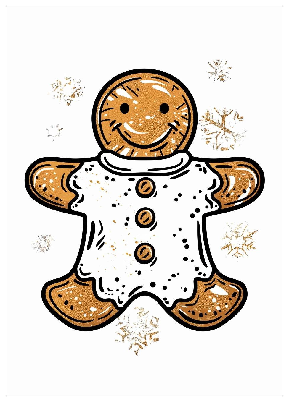 Gingerbread Man Coloring Pages-12