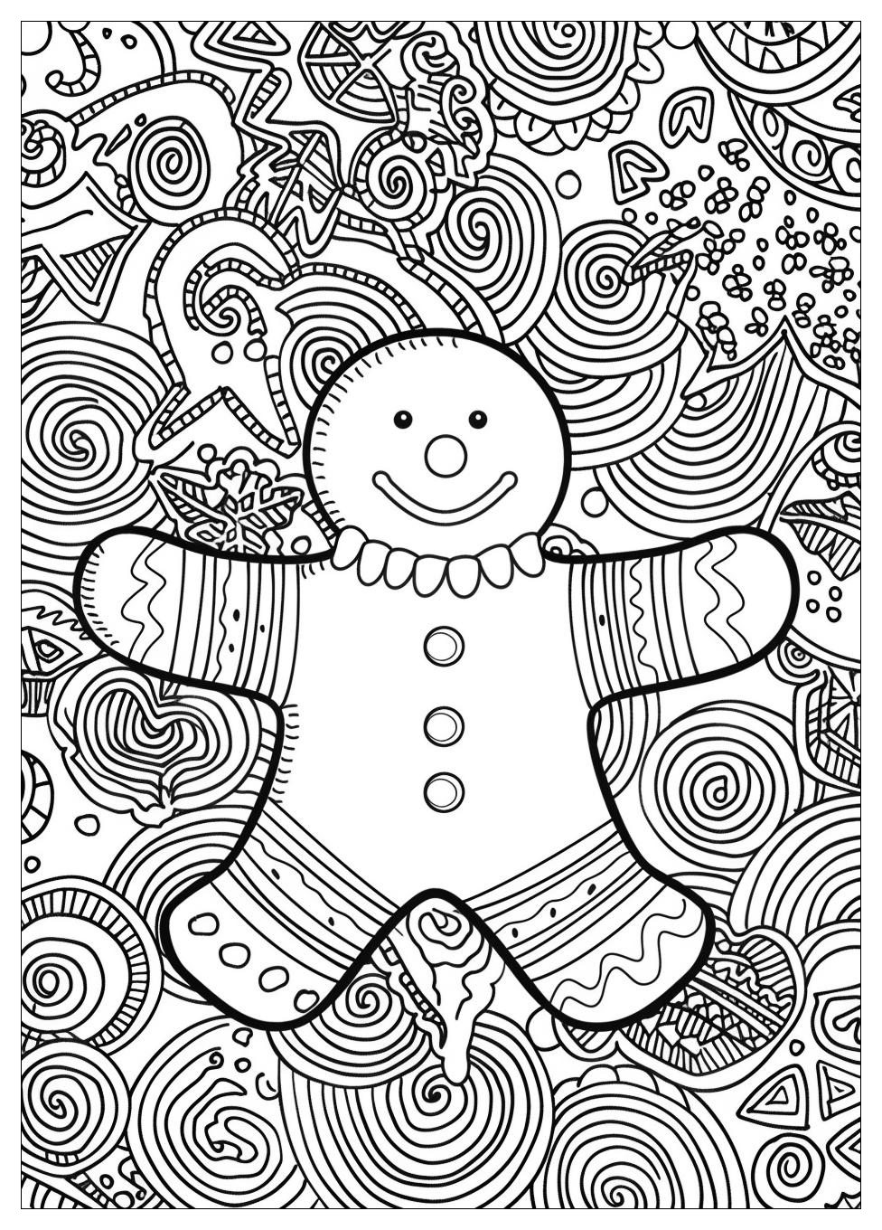 Gingerbread Man Coloring Pages-14