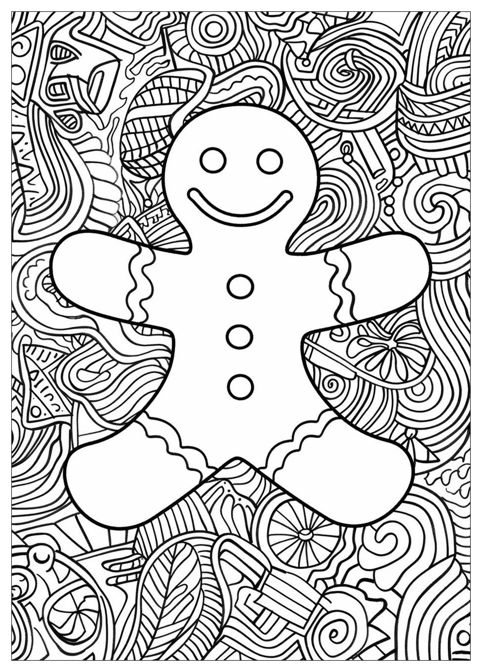 Gingerbread Man Coloring Pages-15