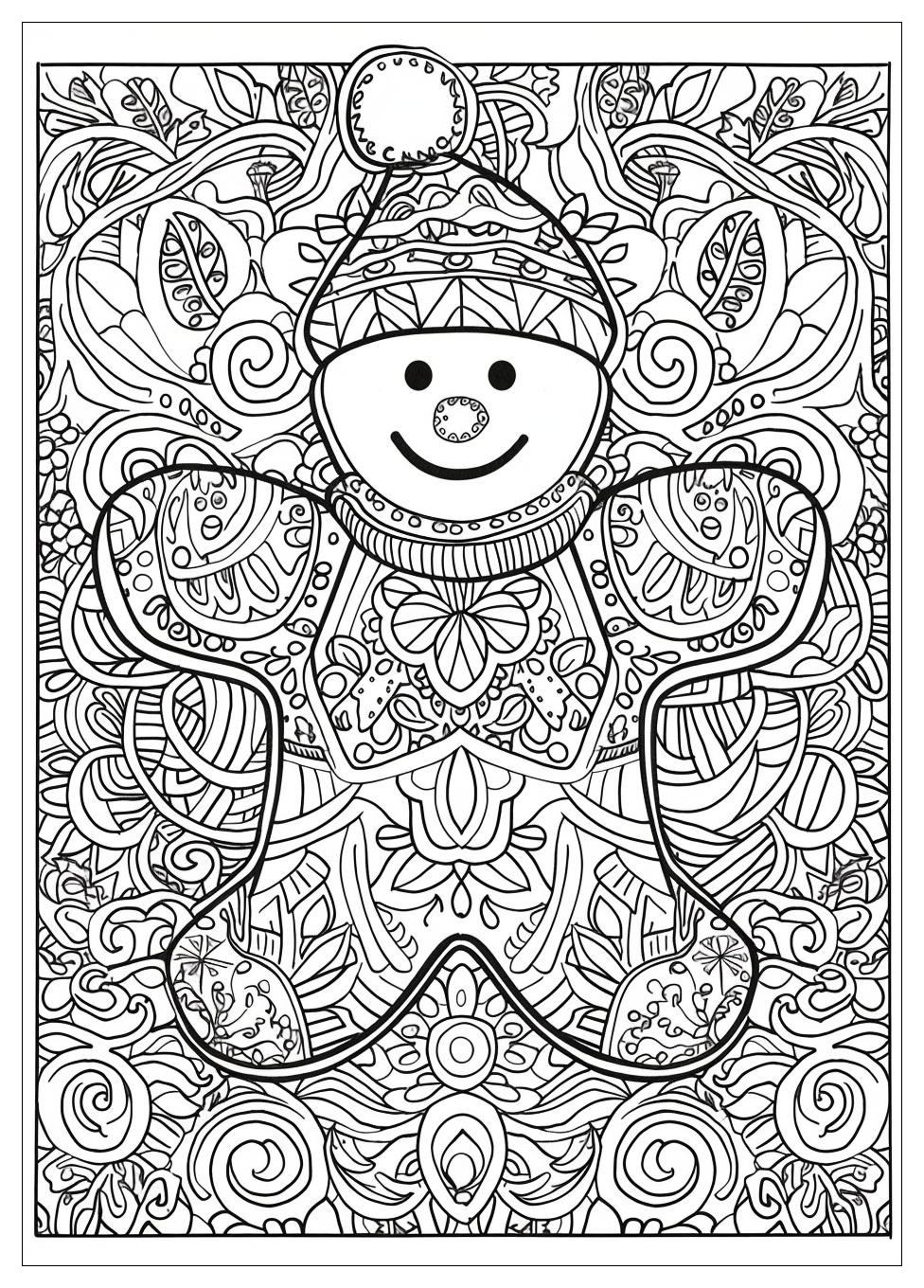 Gingerbread Man Coloring Pages-16