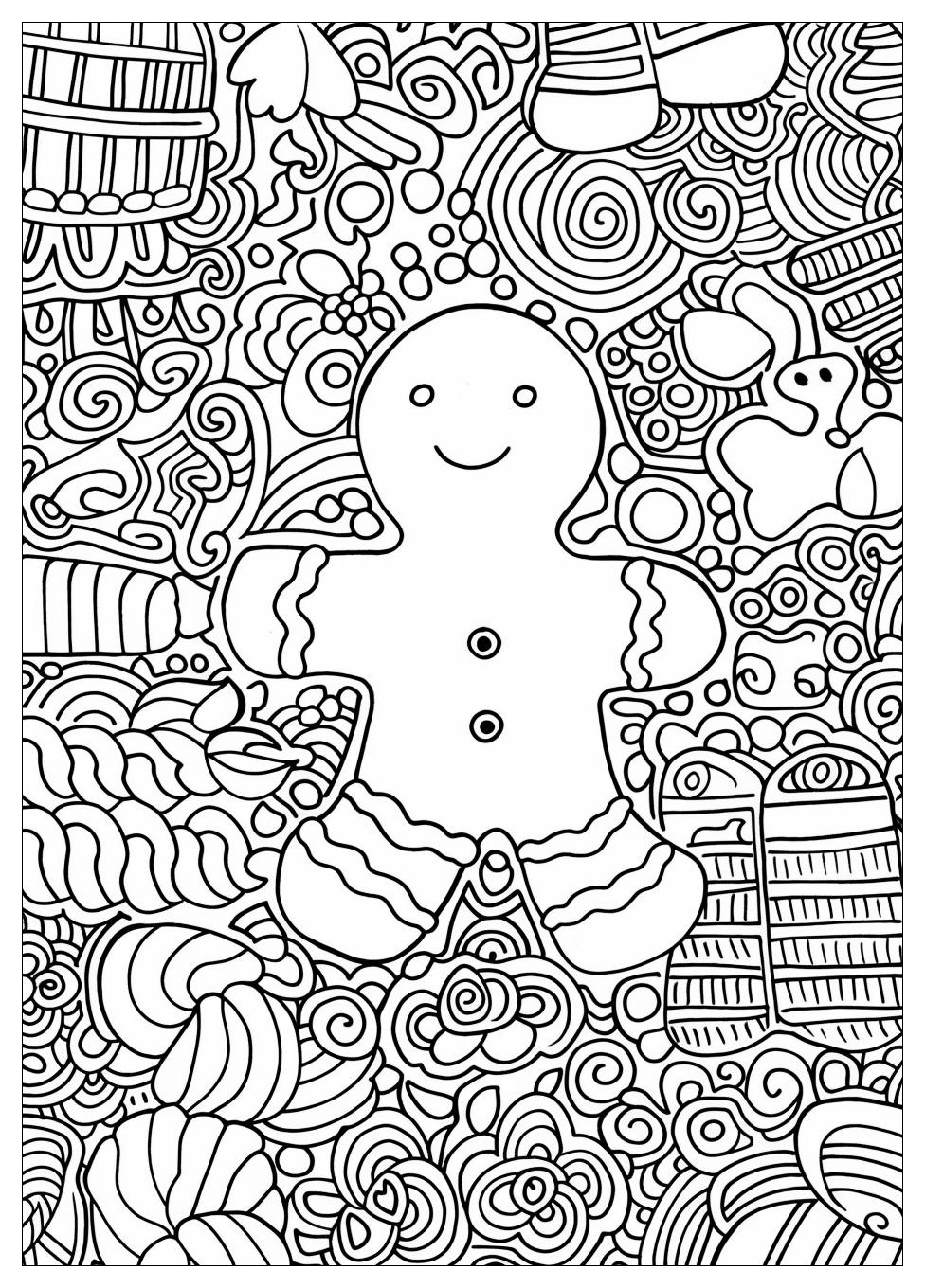 Gingerbread Man Coloring Pages-17