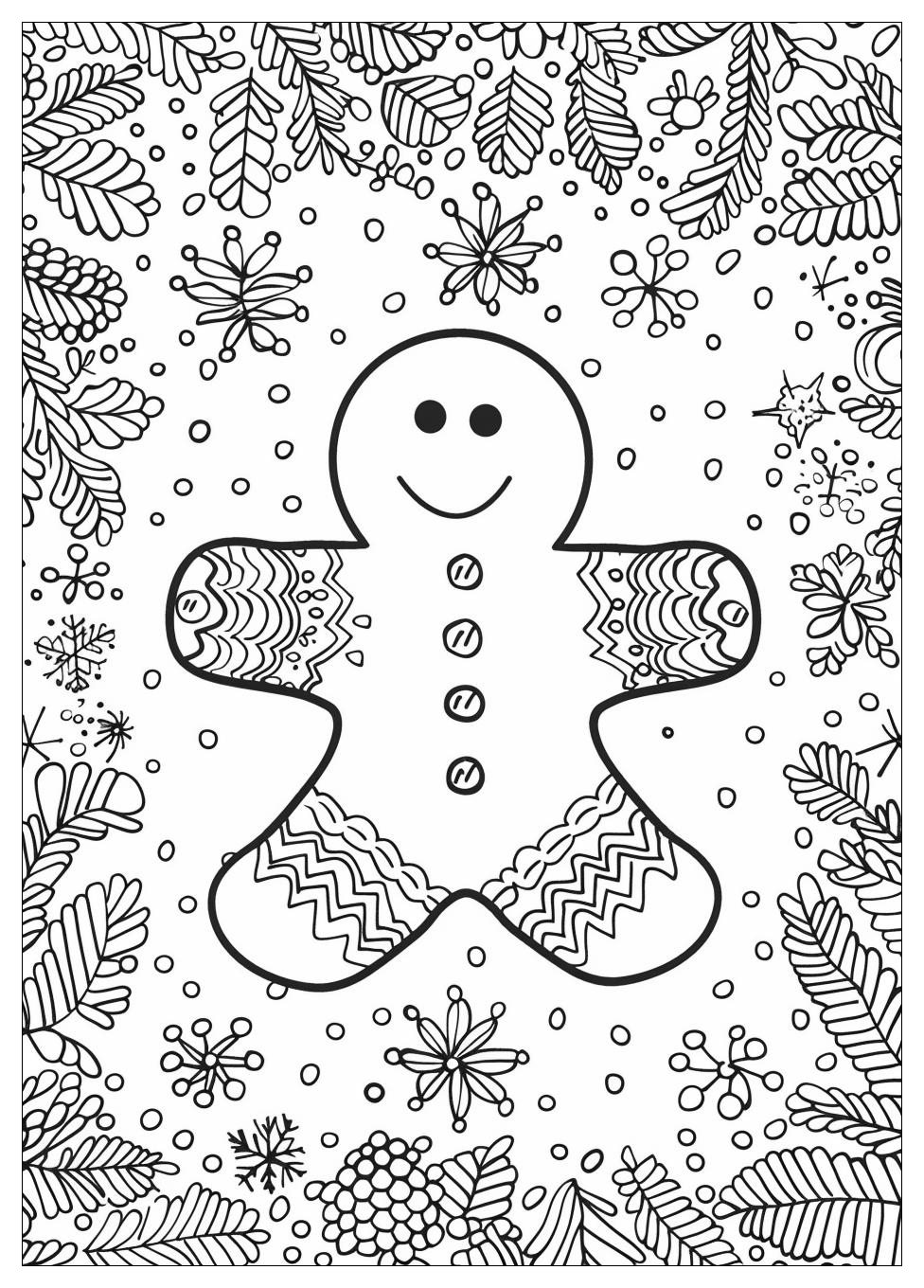 Gingerbread Man Coloring Pages-19