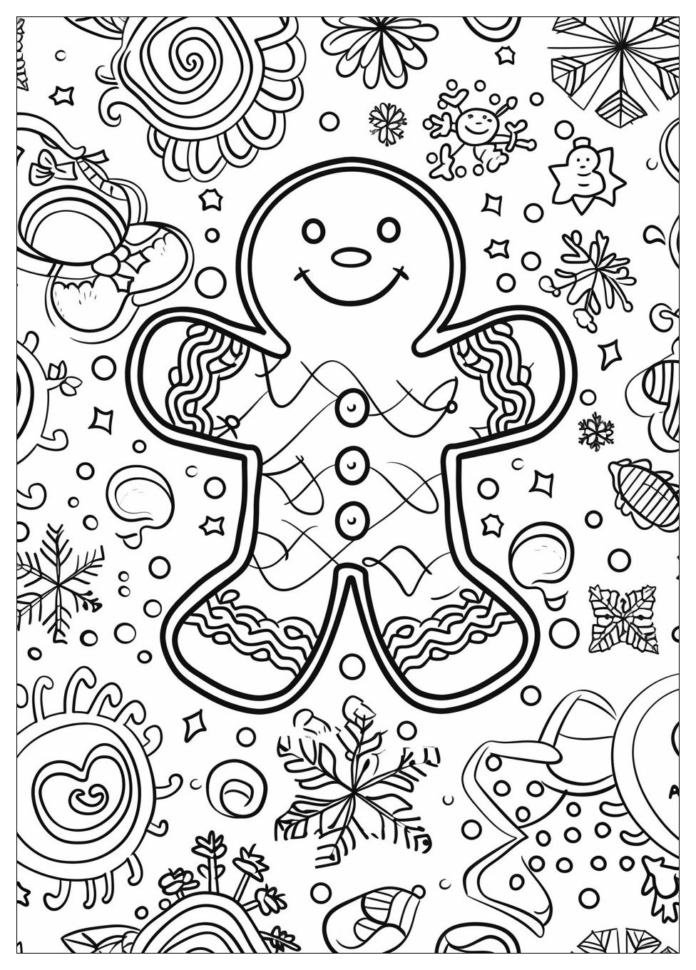 Gingerbread Man Coloring Pages-6