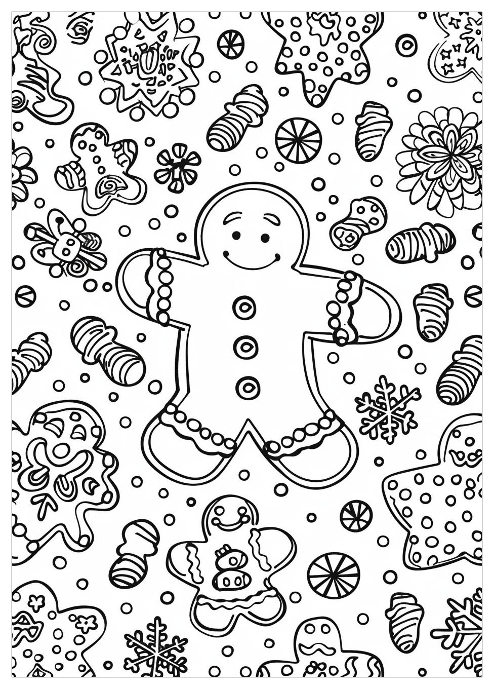 Gingerbread Man Coloring Pages-7