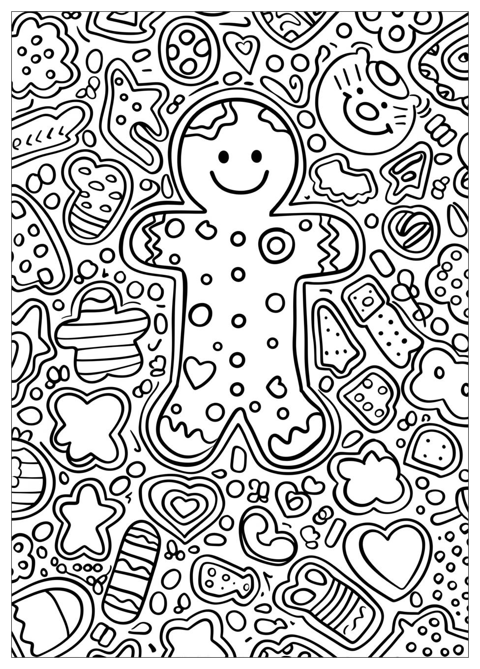 Gingerbread Man Coloring Pages-8